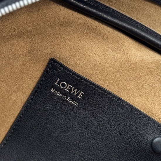 AAA Replica Loewe Amazona 31 Grained Nubuck Shoulder Bag Black 1:1 Replica Loewe Amazona 31 Grained Nubuck Shoulder Bag Black Knockoff