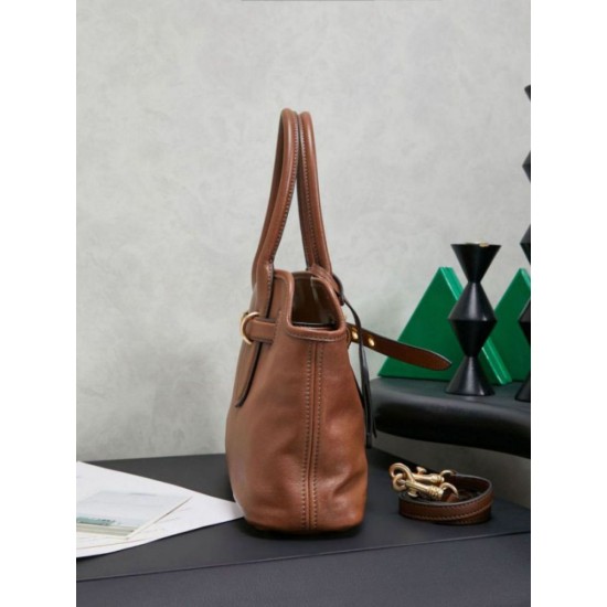 AAA Replica Miu Miu Adventure Leather Tote Bags Brown 5BA292 1:1 Replica Miu Miu Adventure Leather Tote Bags Brown 5BA292 Knockoff