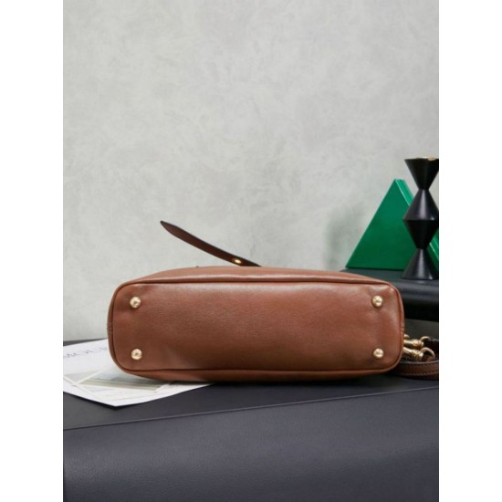 AAA Replica Miu Miu Adventure Leather Tote Bags Brown 5BA292 1:1 Replica Miu Miu Adventure Leather Tote Bags Brown 5BA292 Knockoff