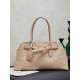 AAA Replica Miu Miu Adventure Nappa Tote Bag 5BG310 Cream 1:1 Replica Miu Miu Adventure Nappa Tote Bag 5BG310 Cream Knockoff