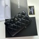 1:1 Replica Chanel Timeless/Classique Wallet Quilted Leather Black Knockoff