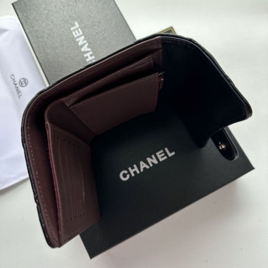 1:1 Replica Chanel Timeless/Classique Wallet Quilted Leather Black Knockoff