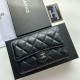 1:1 Replica Chanel Timeless/Classique Wallet Quilted Leather Black Knockoff