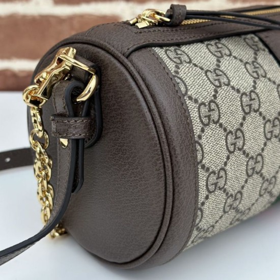 1:1 Replica Gucci Ophidia Small Crossbody Bag 795194 Coffee Knockoff