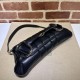 1:1 Replica Gucci Horsebit Chain Crossbody Bag GG Canvas 764255 Black Knockoff