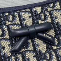 AAA Replica Dior Small/Large Dior Oblique Blue Jacquard Shopping Bag 1:1 Replica Dior Small/Large Dior Oblique Blue Jacquard Shopping Bag Knockoff