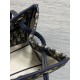 AAA Replica Dior Small/Large Dior Oblique Blue Jacquard Shopping Bag 1:1 Replica Dior Small/Large Dior Oblique Blue Jacquard Shopping Bag Knockoff