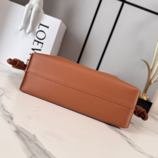 AAA Replica Loewe Flamenco Drawstring Clutch Bag in Brown 1:1 Replica Loewe Flamenco Drawstring Clutch Bag in Brown Knockoff