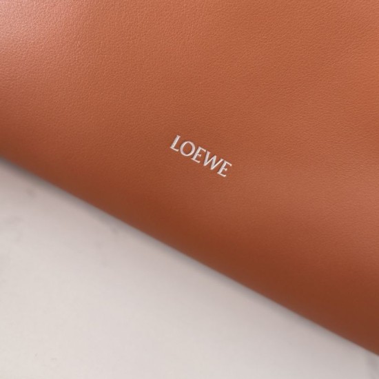 AAA Replica Loewe Flamenco Drawstring Clutch Bag in Brown 1:1 Replica Loewe Flamenco Drawstring Clutch Bag in Brown Knockoff
