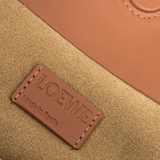 AAA Replica Loewe Flamenco Drawstring Clutch Bag in Brown 1:1 Replica Loewe Flamenco Drawstring Clutch Bag in Brown Knockoff