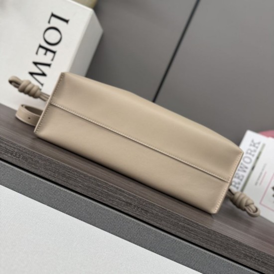 AAA Replica Loewe Flamenco Drawstring Clutch Bag in Beige 1:1 Replica Loewe Flamenco Drawstring Clutch Bag in Beige Knockoff