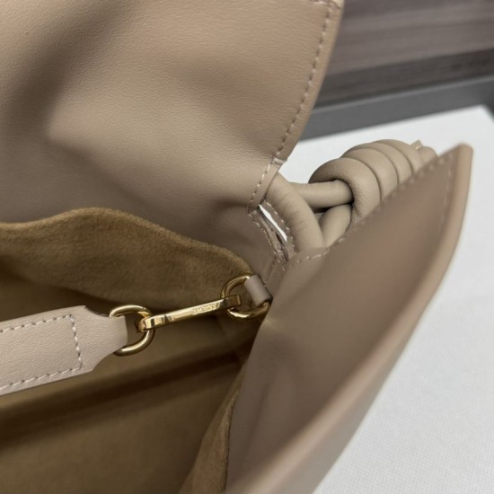 AAA Replica Loewe Flamenco Drawstring Clutch Bag in Beige 1:1 Replica Loewe Flamenco Drawstring Clutch Bag in Beige Knockoff