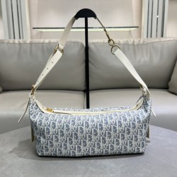 1:1 Replica Dior Oblique Small/Medium D-Journey Bag in Beige Jacquard Knockoff