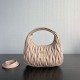 1:1 Replica Miu Miu Wander Matelasse Mini/Small Hobo Bag in Beige Knockoff