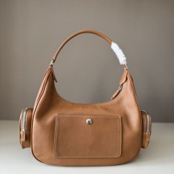 AAA Replica Miu Miu Pocket Nappa 5BC189 Crossbody Bag in Caramel 1:1 Replica Miu Miu Pocket Nappa 5BC189 Crossbody Bag in Caramel Knockoff
