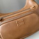 1:1 Replica Miu Miu Pocket Nappa 5BC189 Crossbody Bag in Caramel Knockoff