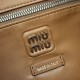 1:1 Replica Miu Miu Pocket Nappa 5BC189 Crossbody Bag in Caramel Knockoff