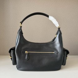 AAA Replica Miu Miu Crossbody Bag Miu Pocket Nappa 5BC189 Black 1:1 Replica Miu Miu Crossbody Bag Miu Pocket Nappa 5BC189 Black Knockoff