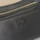 1:1 Replica Miu Miu Crossbody Bag Miu Pocket Nappa 5BC189 Black Knockoff