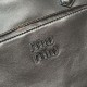 1:1 Replica Miu Miu Pocket shoulder bags with top handle Coffee Knockoff