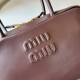 1:1 Replica Miu Miu Beau handbag 5BB172 Maroon Knockoff