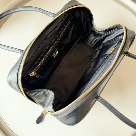 1:1 Replica Miu Miu Beau handbag 5BB172 Black Knockoff