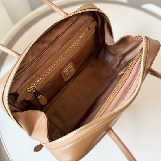 1:1 Replica Miu Miu Beau handbag 5BB172 Brown Knockoff