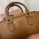 AAA Replica Miu Miu Arcadie handbag 5BB142 Brown 1:1 Replica Miu Miu Arcadie handbag 5BB142 Brown Knockoff