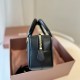 AAA Replica Miu Miu Arcadie handbag 5BB142 Black 1:1 Replica Miu Miu Arcadie handbag 5BB142 Black Knockoff
