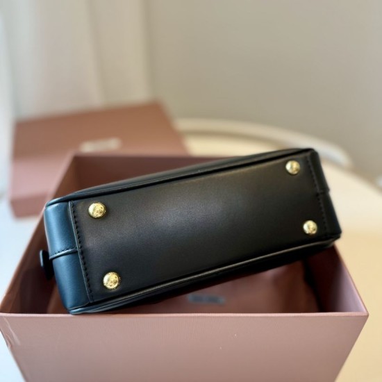 AAA Replica Miu Miu Arcadie handbag 5BB142 Black 1:1 Replica Miu Miu Arcadie handbag 5BB142 Black Knockoff