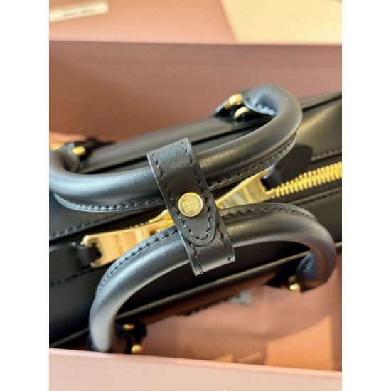 AAA Replica Miu Miu Arcadie handbag 5BB142 Black 1:1 Replica Miu Miu Arcadie handbag 5BB142 Black Knockoff