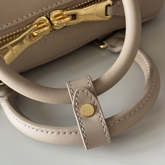 AAA Replica Miu Miu Arcadie handbag 5BB142 Beige 1:1 Replica Miu Miu Arcadie handbag 5BB142 Beige Knockoff