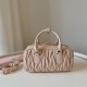 AAA Replica Miu Miu Arcadie Matelassé Nappa handbag 5BB142 Brown 1:1 Replica Miu Miu Arcadie Matelassé Nappa handbag 5BB142 Brown Knockoff
