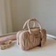 AAA Replica Miu Miu Arcadie Matelassé Nappa handbag 5BB142 Brown 1:1 Replica Miu Miu Arcadie Matelassé Nappa handbag 5BB142 Brown Knockoff