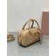 AAA Replica Miu Miu Arcadie Matelassé Nappa handbag 5BB142 brown 1:1 Replica Miu Miu Arcadie Matelassé Nappa handbag 5BB142 brown Knockoff