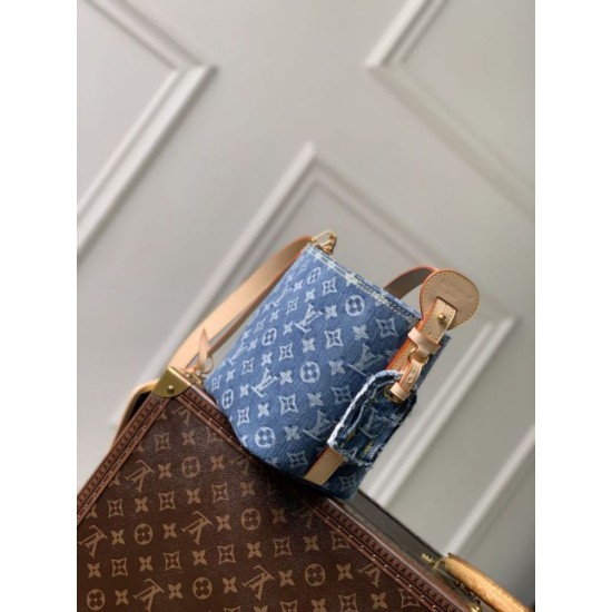 AAA Replica Louis Vuitton All In BB Denim Bucket Bag M28107 1:1 Replica Louis Vuitton All In BB Denim Bucket Bag M28107 Knockoff