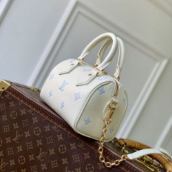 1:1 Replica Louis Vuitton Speedy Bandoulière 20 bag M28314 blue Knockoff