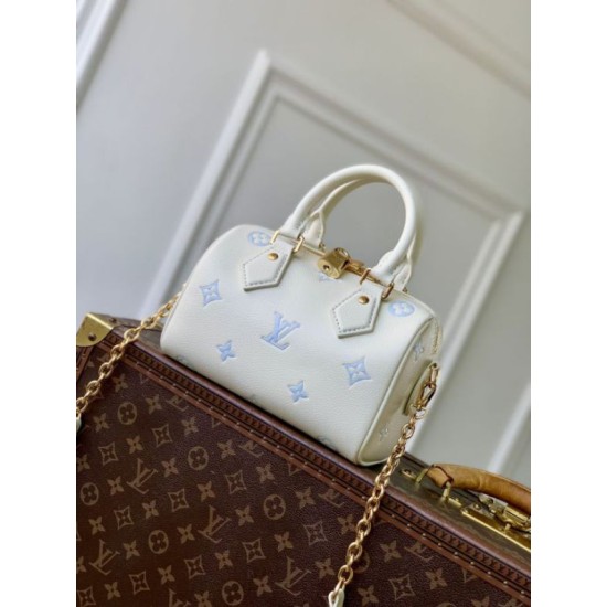 1:1 Replica Louis Vuitton Speedy Bandoulière 20 bag M28314 blue Knockoff