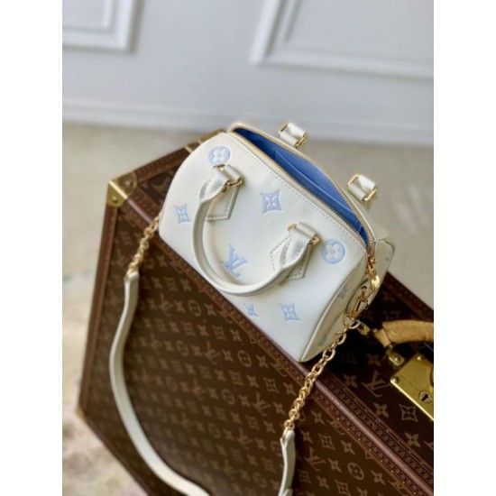 1:1 Replica Louis Vuitton Speedy Bandoulière 20 bag M28314 blue Knockoff