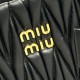 AAA Replica Miu Miu tote bag in black quilted nappa leather 1:1 Replica Miu Miu tote bag in black quilted nappa leather Knockoff