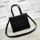 AAA Replica Miu Miu tote bag in black quilted nappa leather 1:1 Replica Miu Miu tote bag in black quilted nappa leather Knockoff