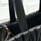 AAA Replica Miu Miu tote bag in black quilted nappa leather 1:1 Replica Miu Miu tote bag in black quilted nappa leather Knockoff