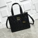 AAA Replica Miu Miu tote bag in black quilted nappa leather 1:1 Replica Miu Miu tote bag in black quilted nappa leather Knockoff