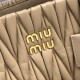 AAA Replica Miu Miu tote bag in brown quilted nappa leather 1:1 Replica Miu Miu tote bag in brown quilted nappa leather Knockoff