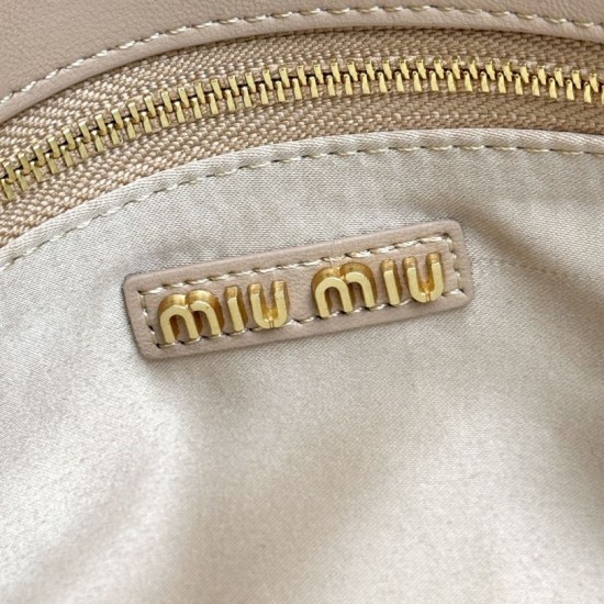 AAA Replica Miu Miu tote bag in brown quilted nappa leather 1:1 Replica Miu Miu tote bag in brown quilted nappa leather Knockoff