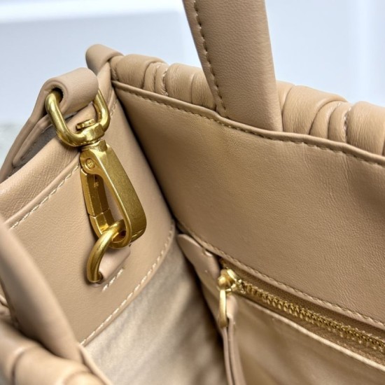 AAA Replica Miu Miu tote bag in brown quilted nappa leather 1:1 Replica Miu Miu tote bag in brown quilted nappa leather Knockoff