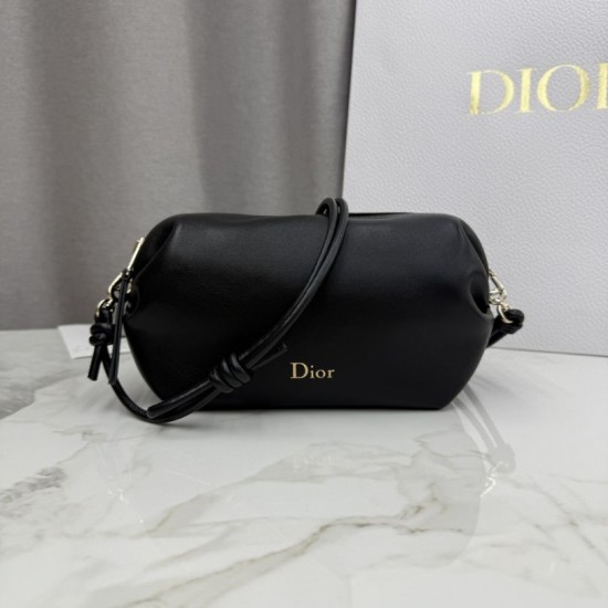 AAA Replica Dior Bow shoulder bag in black 1:1 Replica Dior Bow shoulder bag in black Knockoff