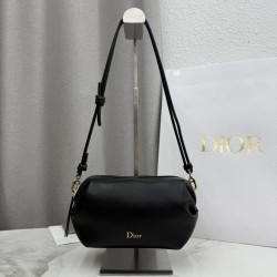 1:1 Replica Dior Bow shoulder bag in black Knockoff
