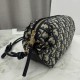 1:1 Replica Dior Bow clutch bag in jacquard Oblique with blue motif Knockoff
