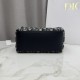 1:1 Replica Dior Bow clutch bag in jacquard Oblique with blue motif Knockoff